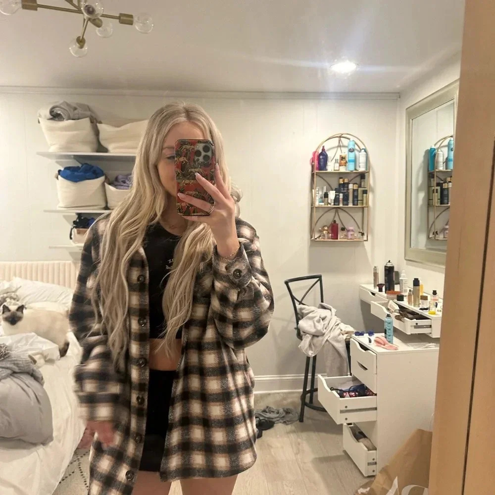 vintage flannel jacket L - Picture 6 of 11